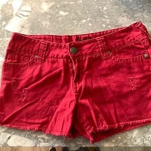 Red(darker side) shorts